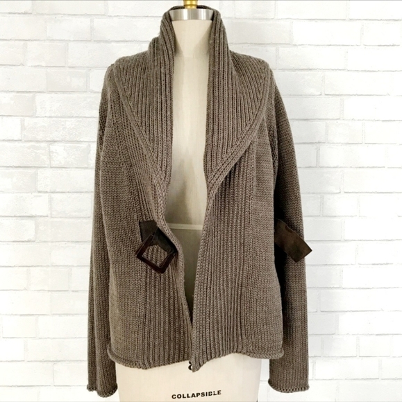 Soft Surroundings Belted Cardigan Knit Sweater Women's Small S Wool Blend Fall - Picture 4 of 7